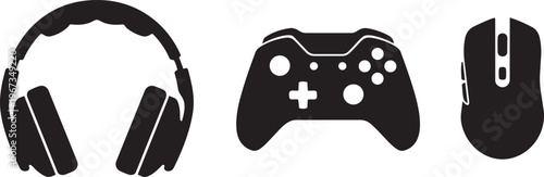 A black and white butterfly rests on a white background like a sleek gaming icon, symbolizing the fusion of nature and technology found in a fun video game controller button