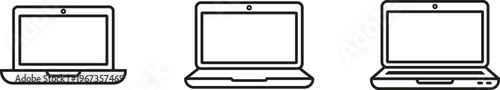 Laptop icon, laptop symbol, laptop outline, laptop vector, laptop vector icon.