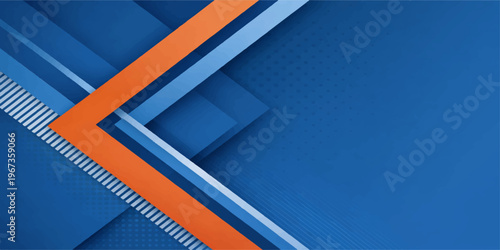 The modern architecture of this urban commercial building features a striking blue and white glass window pattern set against a red wall and clear sky