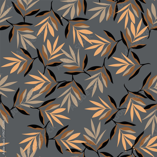 seamless pattern with leaves