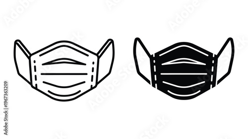 Comparison of two different types of face masks with ear loops