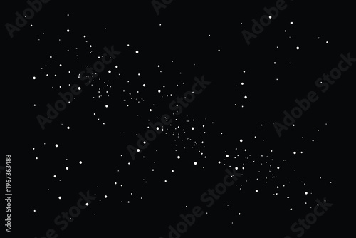A starry night sky filled with countless bright celestial bodies and cosmic dust patterns Vector