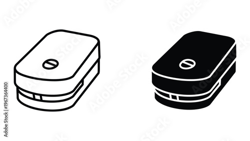 Comparison of two external hard drive designs with different color schemes