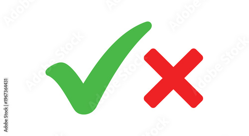 Green checkmark and red cross symbols represent positive and negative silhouette