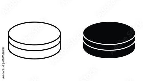 Comparison of a white and a black top-loading optical disc