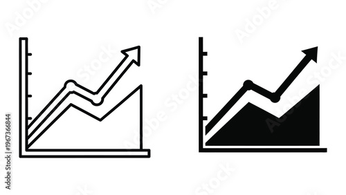 Comparison of actual performance versus potential growth in two different scenarios
