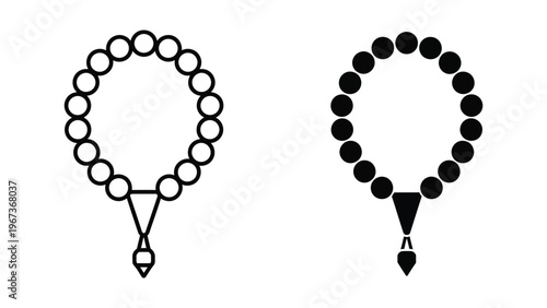 Contrast of traditional and modernized beaded necklaces with pendants