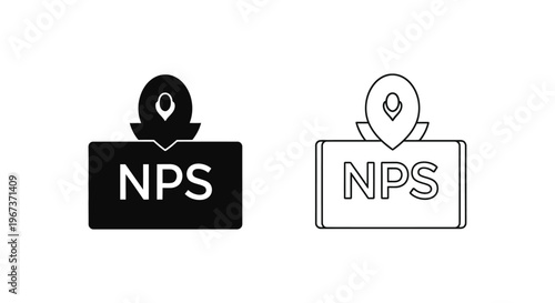 NPS Satisfaction Icons Vector