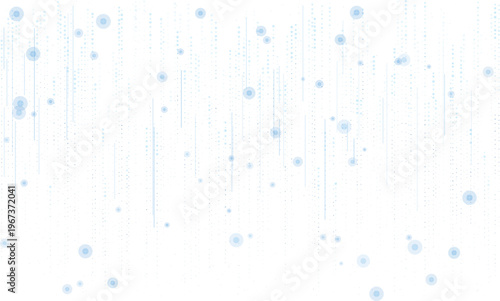 Glowing blue dots and lines on a dark background with a futuristic ambiance and sparkling particles floating in space