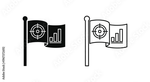 Target Audience Flag Icons Vector