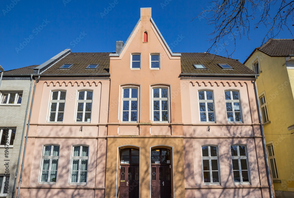 Fototapeta premium Old house in the historic center of Moers, Germany