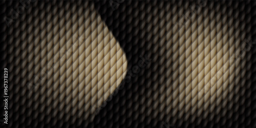 Dark brown beige orange ribbed glass. Vector ribbed glass texture background. Mesh gradient. acrylic ribbed bath surface. Reeded glass background semitransparent overlay. Bath wall window