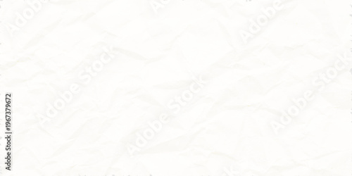 Crumpled white paper texture background with subtle creases and folds