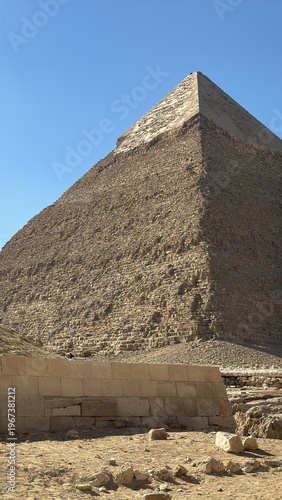 Pyramid of Khefren in Giza Plato in Egypt