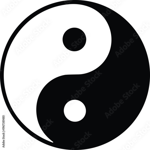 yin yang icon symbol on white ying, sign, balance, zen, icon, harmony, tao, yan, china, meditation,