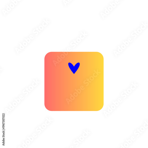 A red ace of spades playing card icon and poker symbol set in a heart shape for a casino gambling web design concept