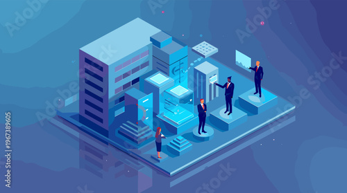 A calming blue background with a subtle gradient effect, ideal for use in designs requiring a serene and peaceful atmosphere.