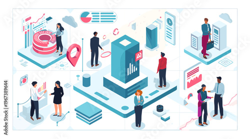 A stylized illustration of a blue stanchion blocking access to stairs, conveying security and restriction.