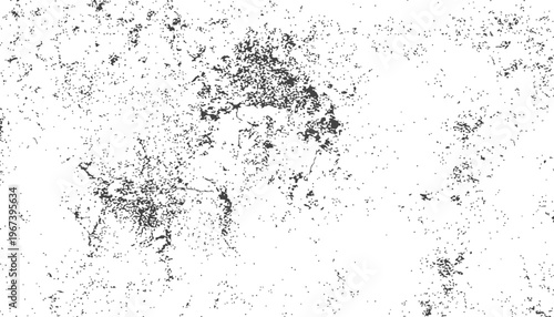 A black grunge texture illustration with a white background