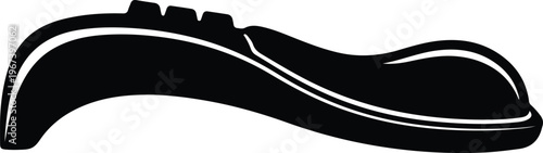 Silhouette ergonomic wrist support pillow for keyboard and mouse design vector