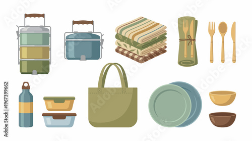 Picnic Basket and Outdoor Dining Essentials.