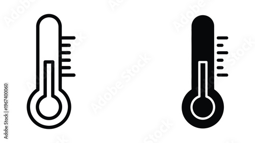 Comparison of traditional and modern thermometer designs with temperature indicators