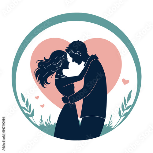 romantic-hug-silhouette-in-perfect-circle--clean-v