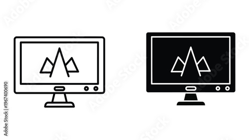 Comparison of computer displays with different background colors for graphical content