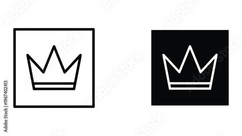 Contrast comparison of a crown icon on different background colors