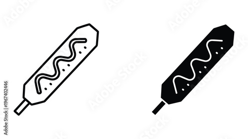 Comparison of a light bulb and a filament bulb depiction