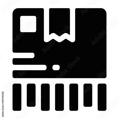 Vector of a rescued pet in a box with a colorful collar