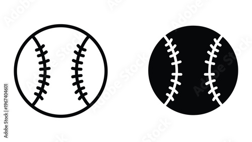 Comparison of traditional and modern baseball stitching patterns on balls