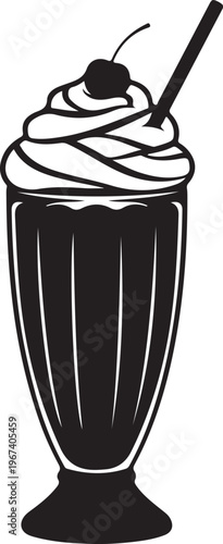 Milkshake Silhouette