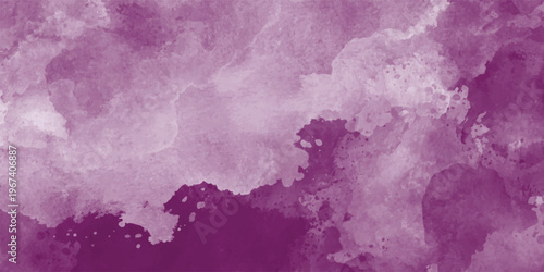 Abstract deep purple watercolor background with rich violet paint texture.