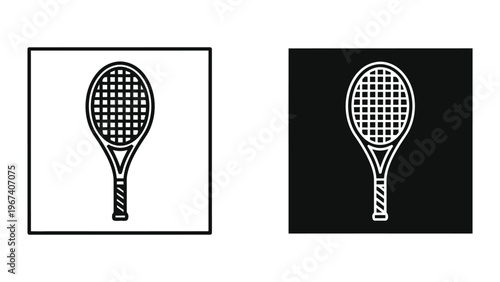 Contrast comparison of a tennis racket on different backgrounds