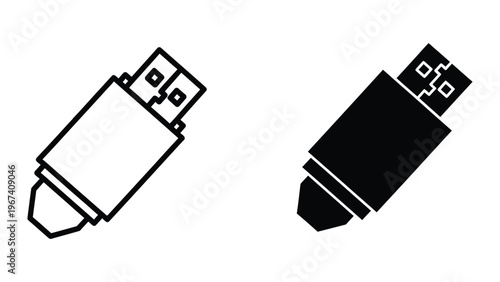 Comparison of two different types of usb flash drive designs
