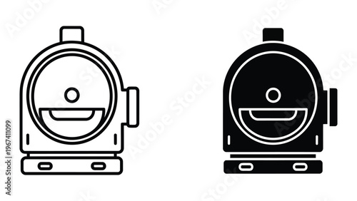 Side by side comparison of a traditional and modernized oven appliance design