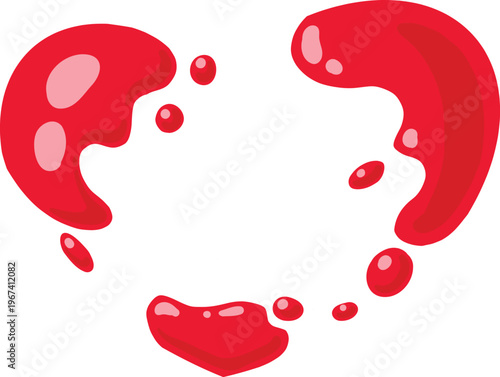 Heart sprite animation. Grow and disappear sprite sequence for like button pressed, game heart explosion graphic template. Vector animate frames of love heart animation effect illustration