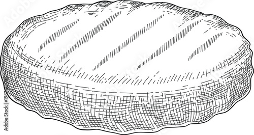 Sketch of meat product. Handdrawn beef, lamb and pork steak extra or medium rare. Grilled sausage