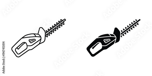 Comparison of two types of hedge trimmer blades for gardening and landscaping tasks