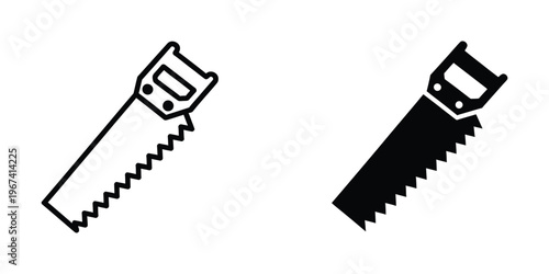 Comparison of a pruning saw and a bow saw for cutting tasks