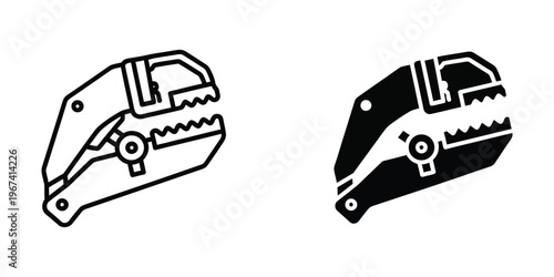 Two different styles of wire cutting pliers shown in open position