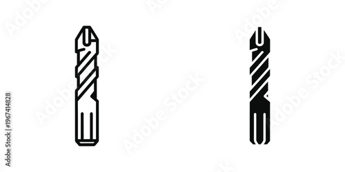 Comparison of two different types of drill bits used for various drilling tasks