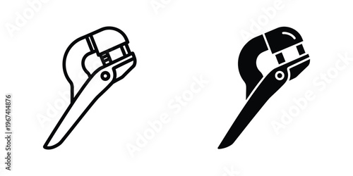 Two different styles of wire cutters with insulated handles shown in black and white