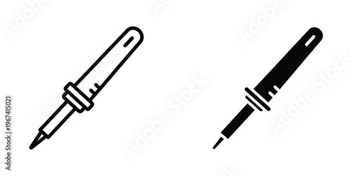 Comparison of a mechanical pencil and a ballpoint pen with clip designs