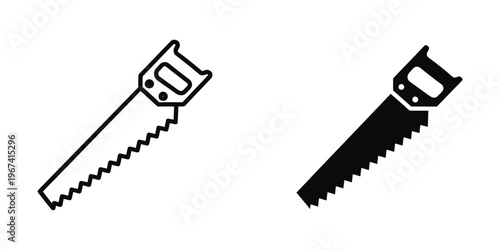 A comparison of a standard saw and a pruning saw with different blade designs