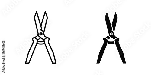 Comparison of traditional and heavy-duty pliers designs in black and white illustration