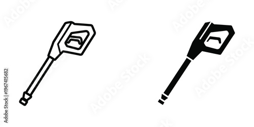 Two different types of car key fobs shown in contrasting styles.