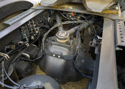 A fragment of the rear axle of a mainline tractor
