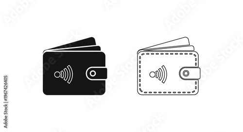 Contactless Payment Wallet Vector